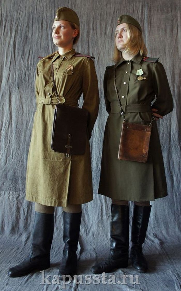 Солдатские женские костюмы