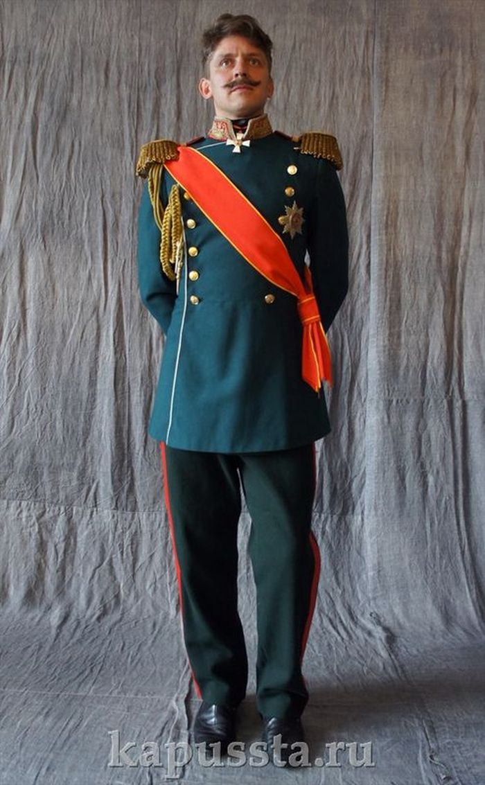 Офицерский костюм  конца 19 века